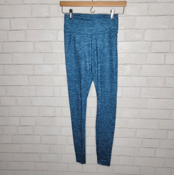 Nike Pants - Nike Heathered Light Blue Teal Dri-FIT Leggings